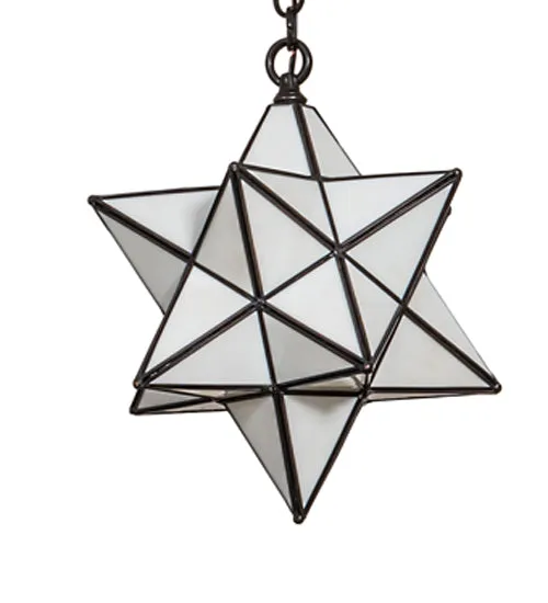12"W Moravian Star Pendant