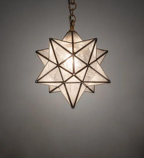 12"W Moravian Star Pendant