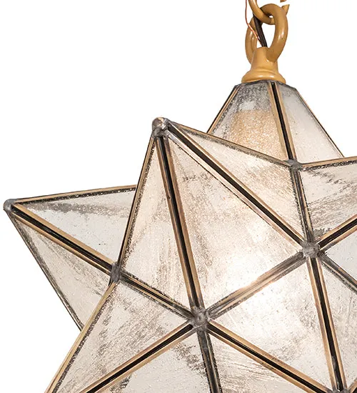 12"W Moravian Star Pendant
