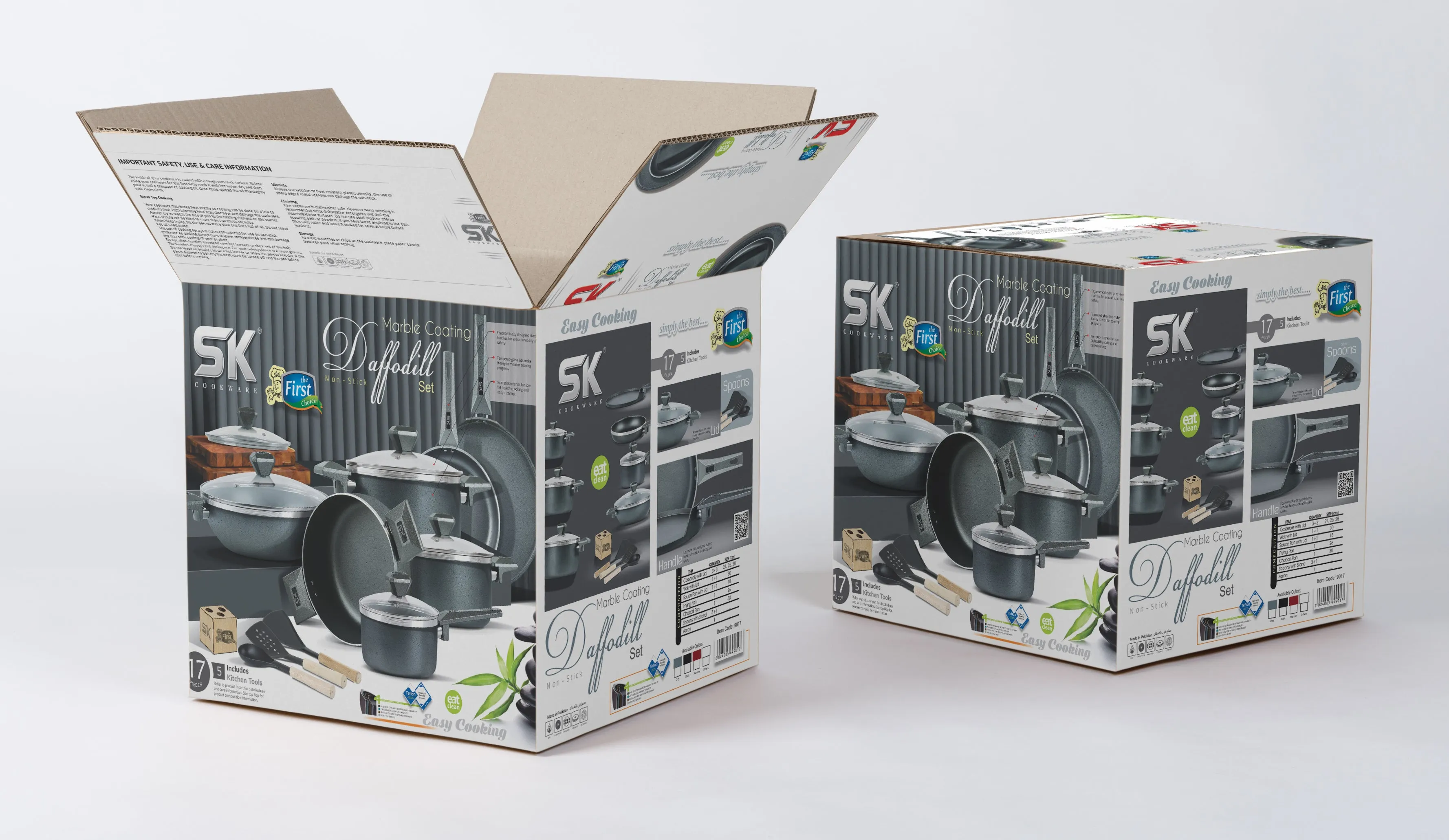 16 Pieces Non Stick Daffodil Gift Pack Set Gray