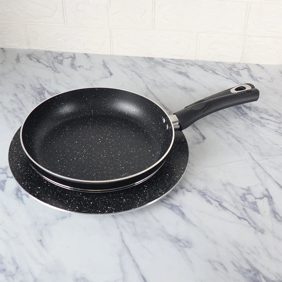 17 Pieces Non-Stick Marble Coat Elite Gift Pack Set Black