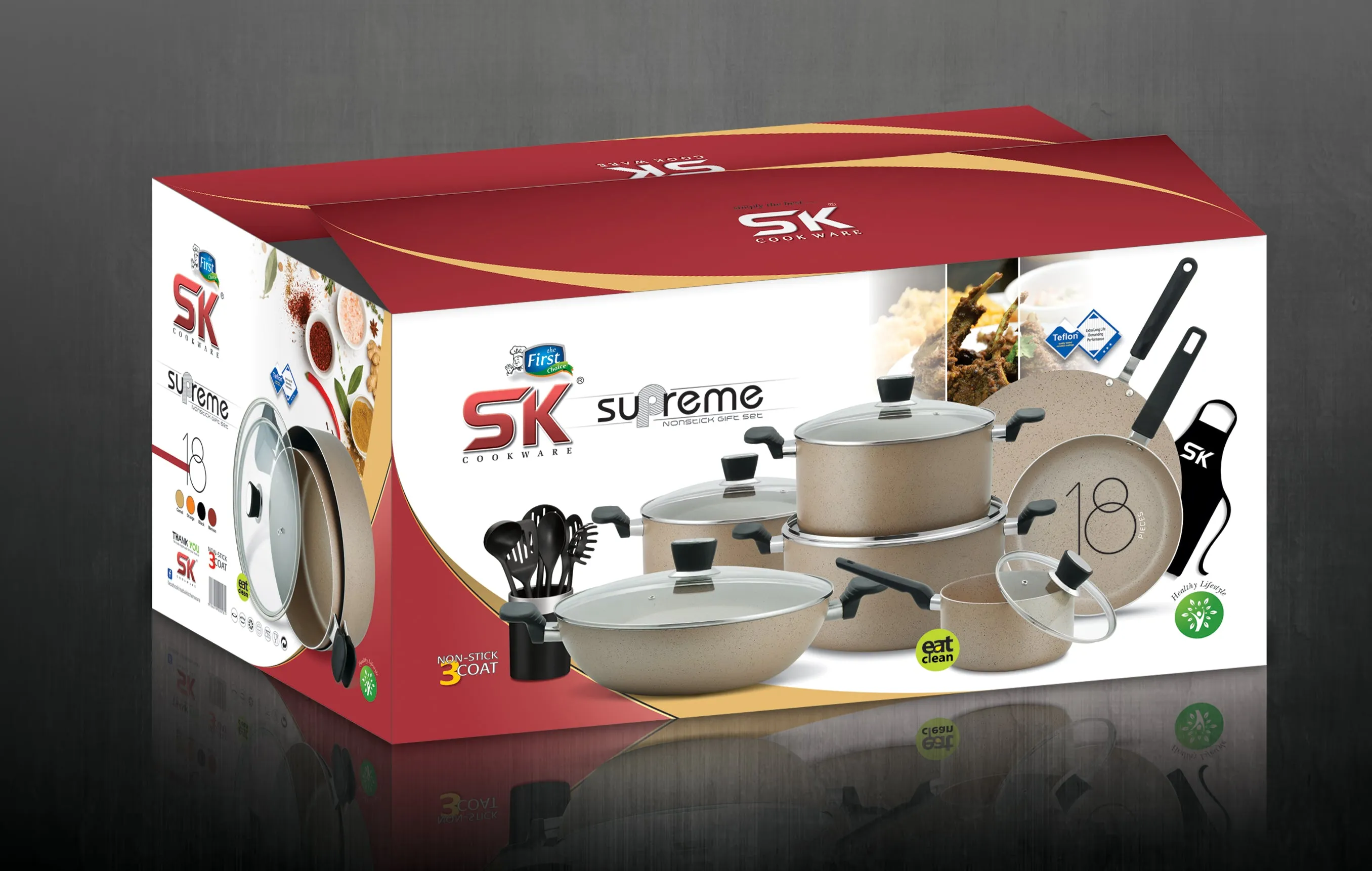 18 Pieces Marble Coating Supreme Gift Pack Set