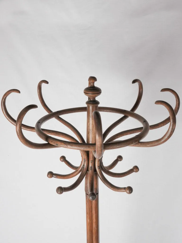 1930s French Thonet-style coat rack from Lyon 78¾"