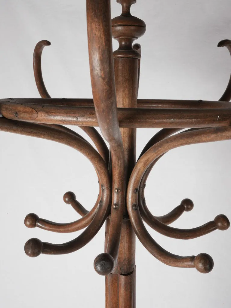 1930s French Thonet-style coat rack from Lyon 78¾"