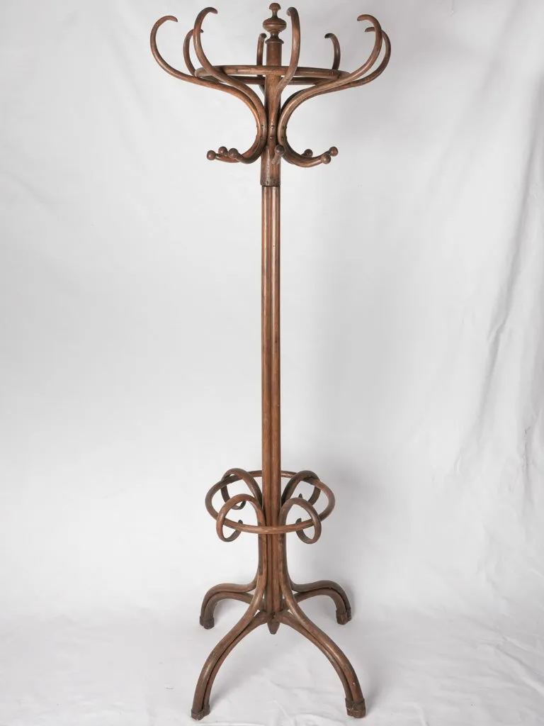 1930s French Thonet-style coat rack from Lyon 78¾"