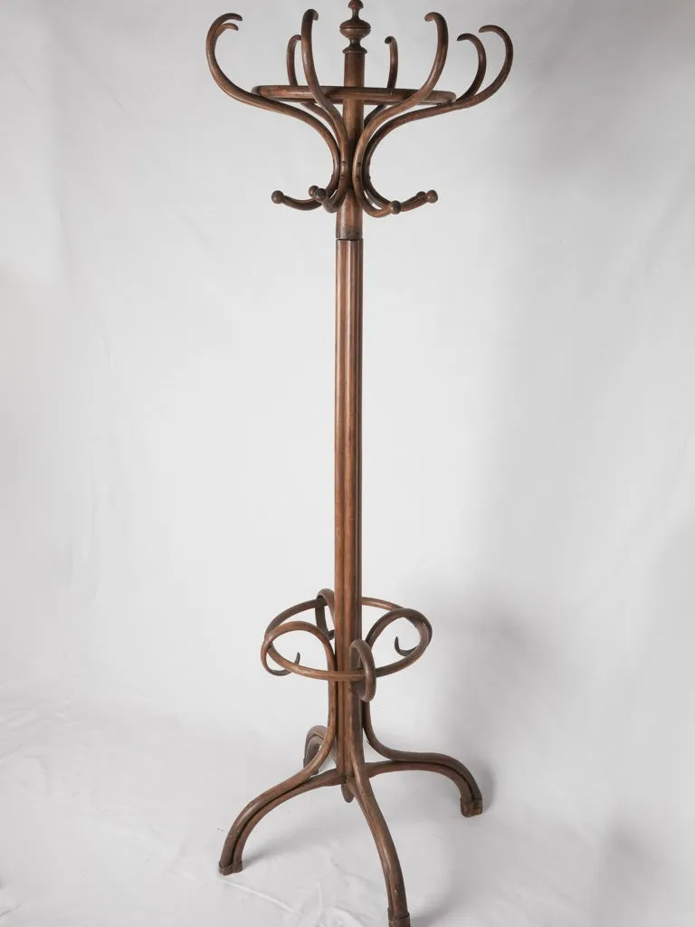 1930s French Thonet-style coat rack from Lyon 78¾"