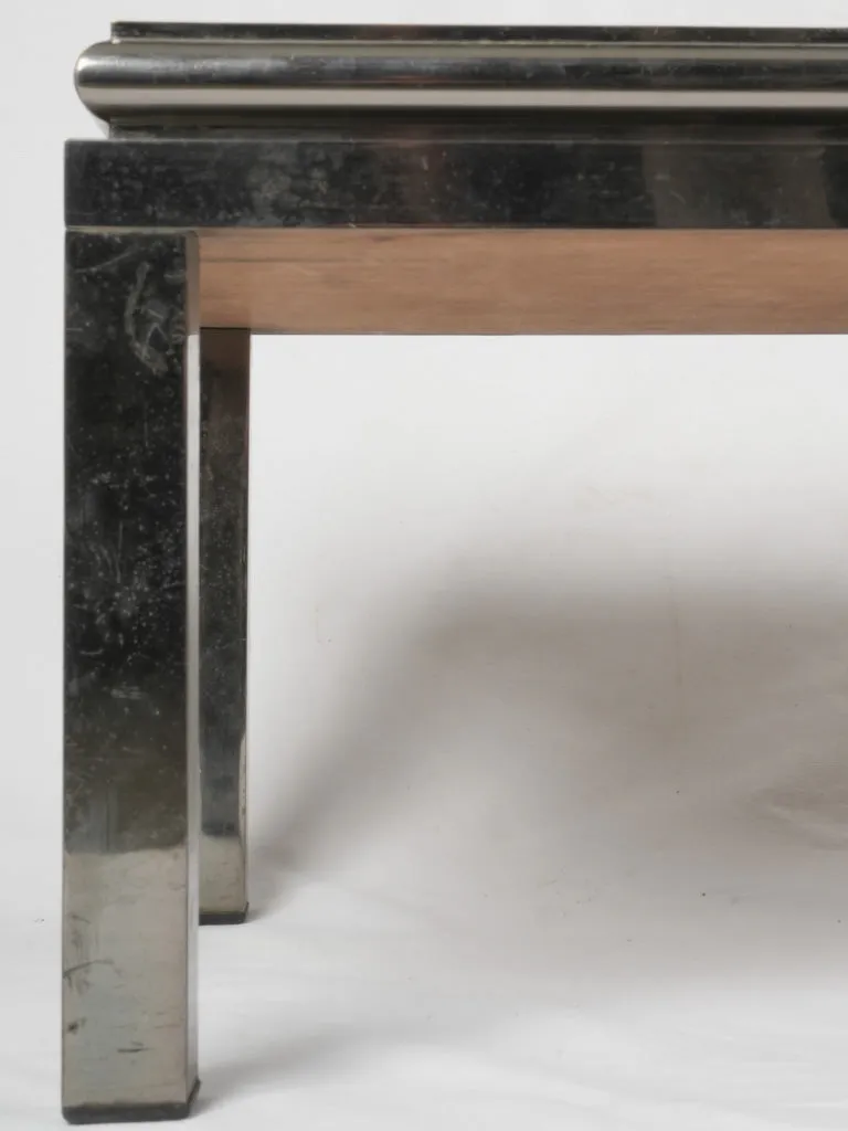 1960s Maison Baguès-style coffee table w/ 24-carat gold leaf top