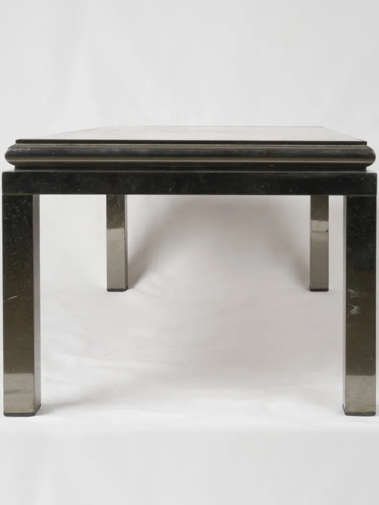 1960s Maison Baguès-style coffee table w/ 24-carat gold leaf top