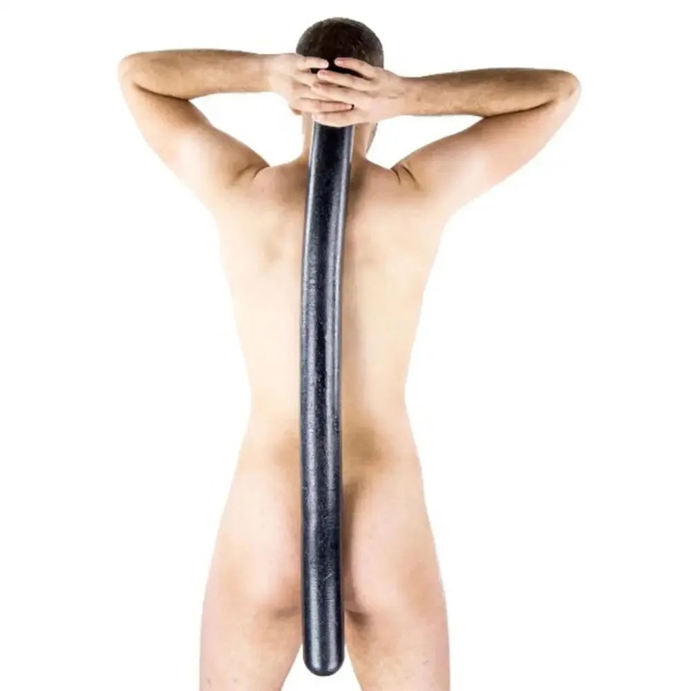 35-inch Silicone Black Large Realistic Dildo with Central Hole