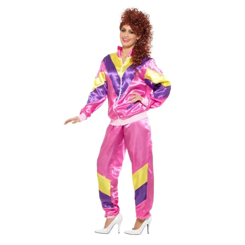 80's Height of Fashion Shell Suit Costume - Pink
