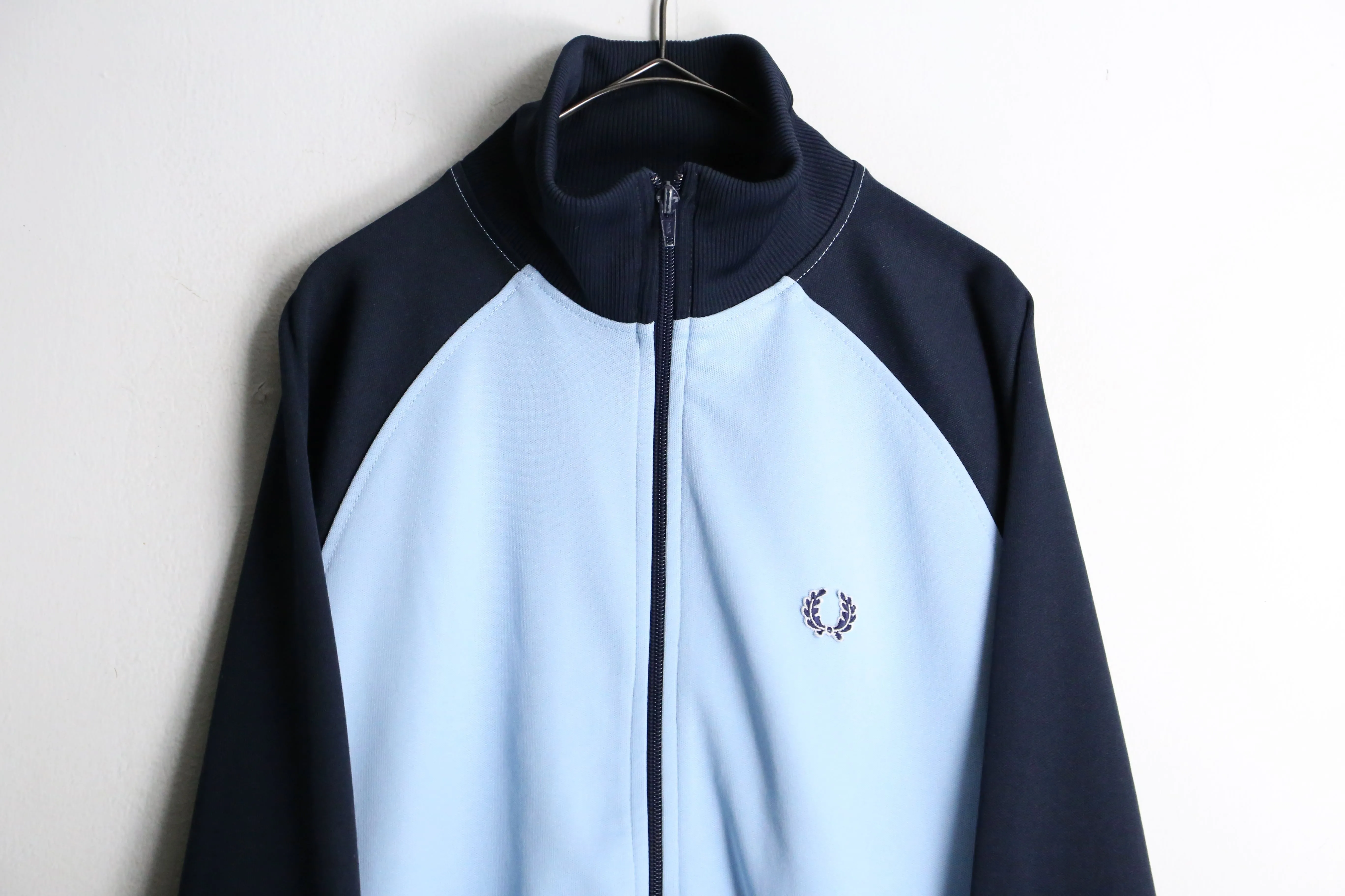 90’s “FRED PERRY” blue×navy track jacket