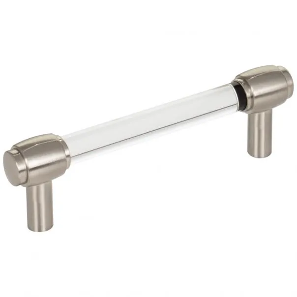 96 MM CENTER-TO-CENTER SATIN NICKEL CARMEN CABINET BAR PULL #775-96SN
