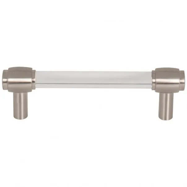 96 MM CENTER-TO-CENTER SATIN NICKEL CARMEN CABINET BAR PULL #775-96SN