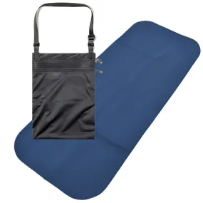 Adult Changing Mat and Waterproof Bag Set - Steel Blue/Black (UK VAT Exempt)
