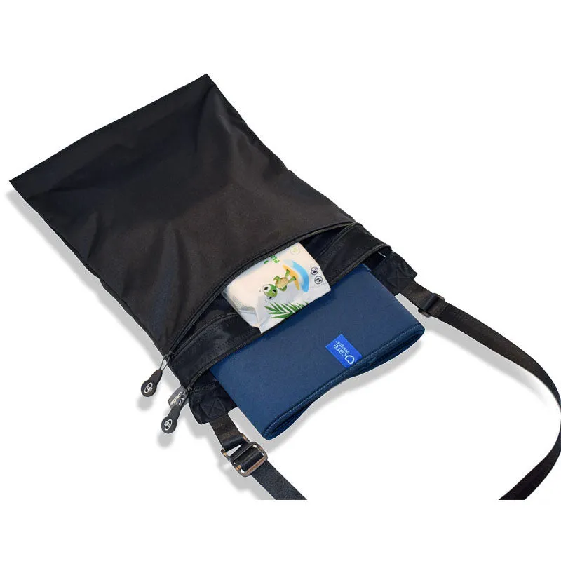 Adult Changing Mat and Waterproof Bag Set - Steel Blue/Black (UK VAT Exempt)