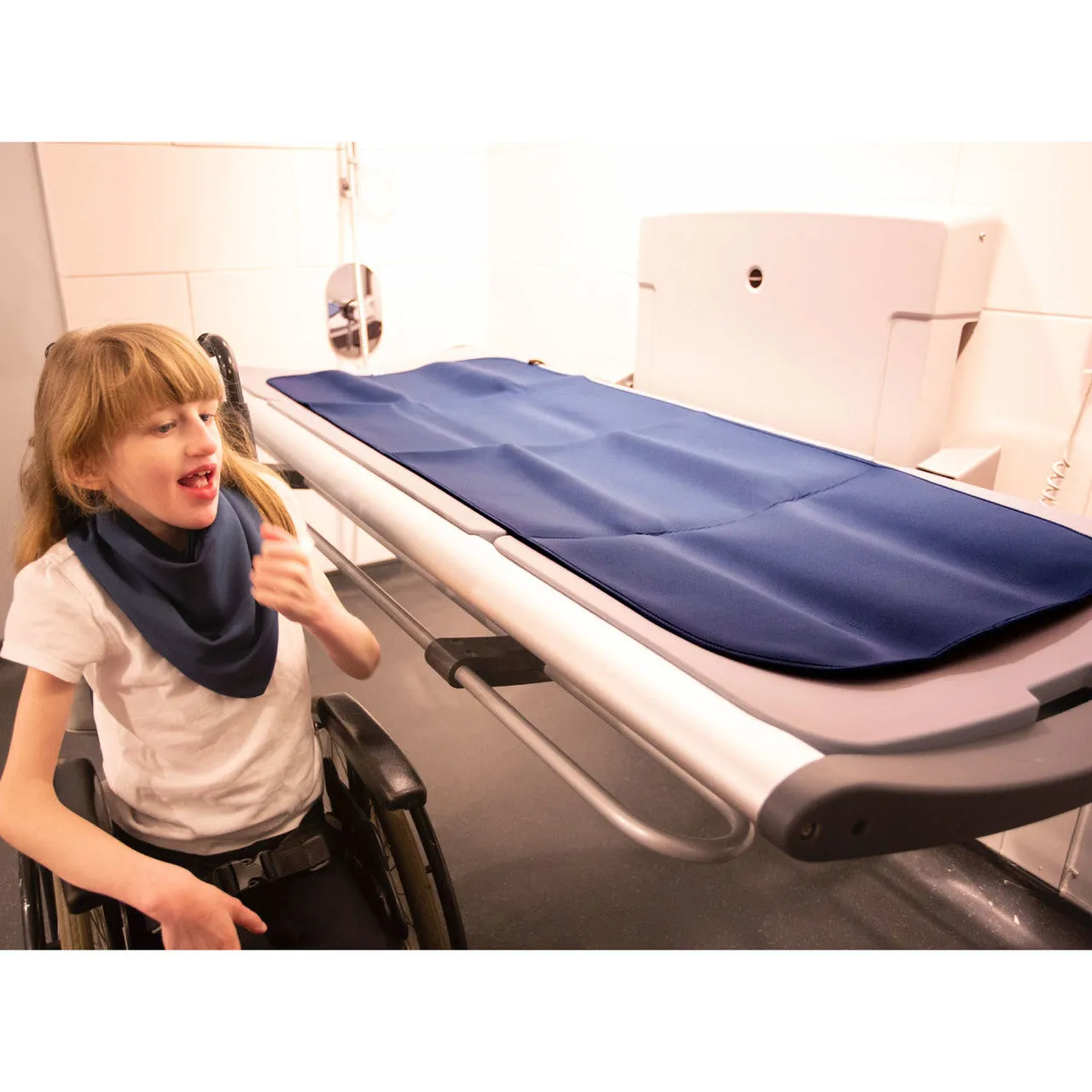 Adult Changing Mat - Steel Blue/Black (UK Tax Exempt)