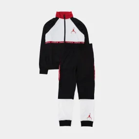 Air Jordan Blocked Tricot Preschool Set (Black/White)