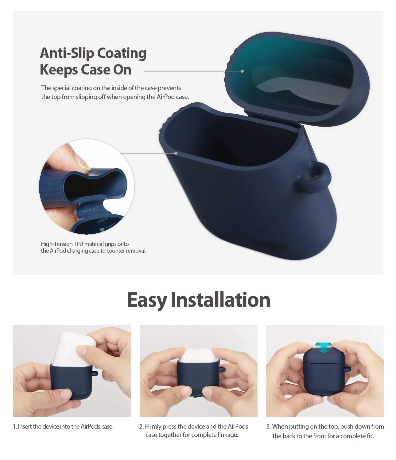 AirPods case (2019) Case Pouch | Silicone - Honey Mustard