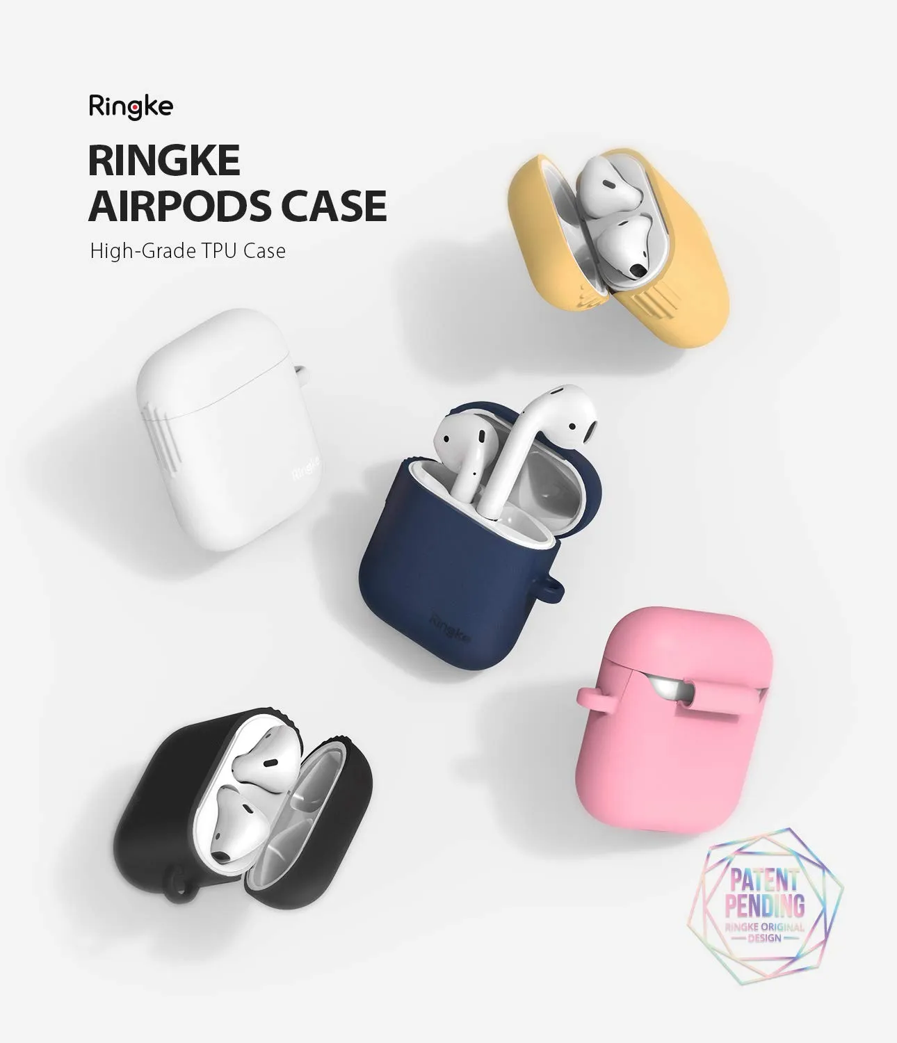 AirPods case (2019) Case Pouch | Silicone - Honey Mustard