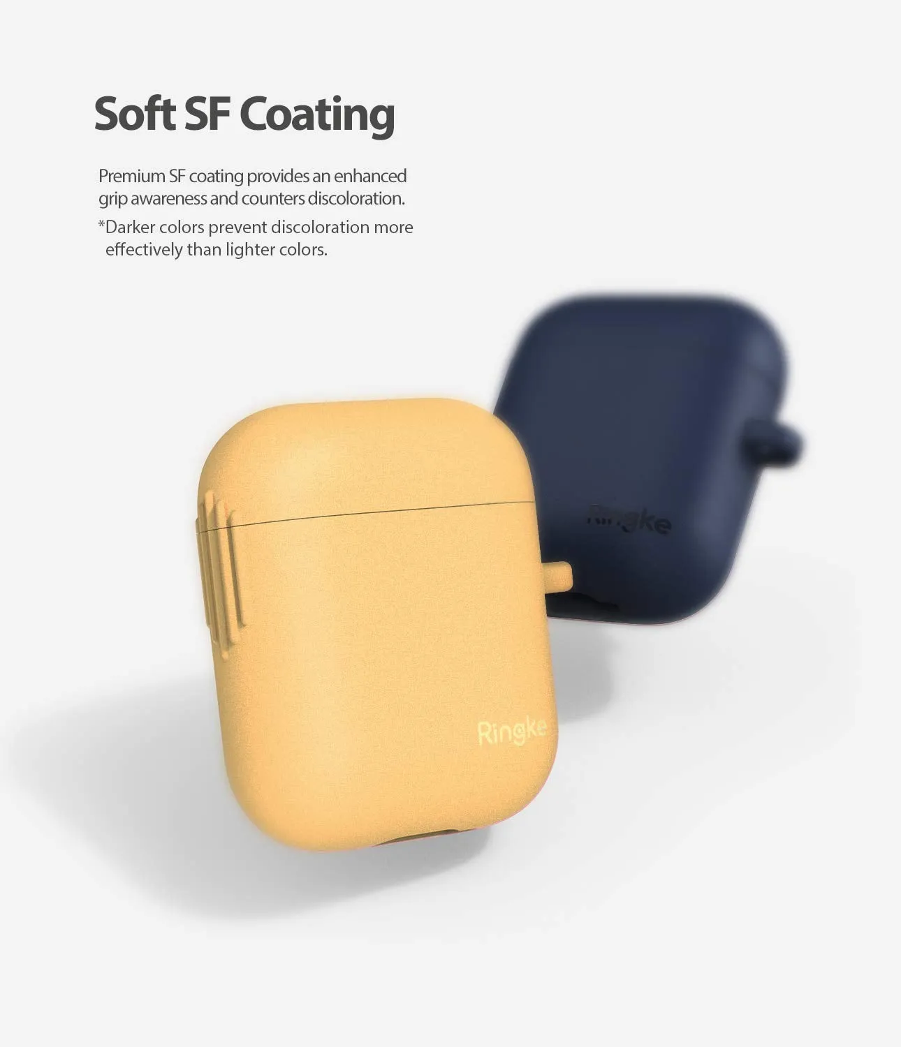 AirPods case (2019) Case Pouch | Silicone - Honey Mustard