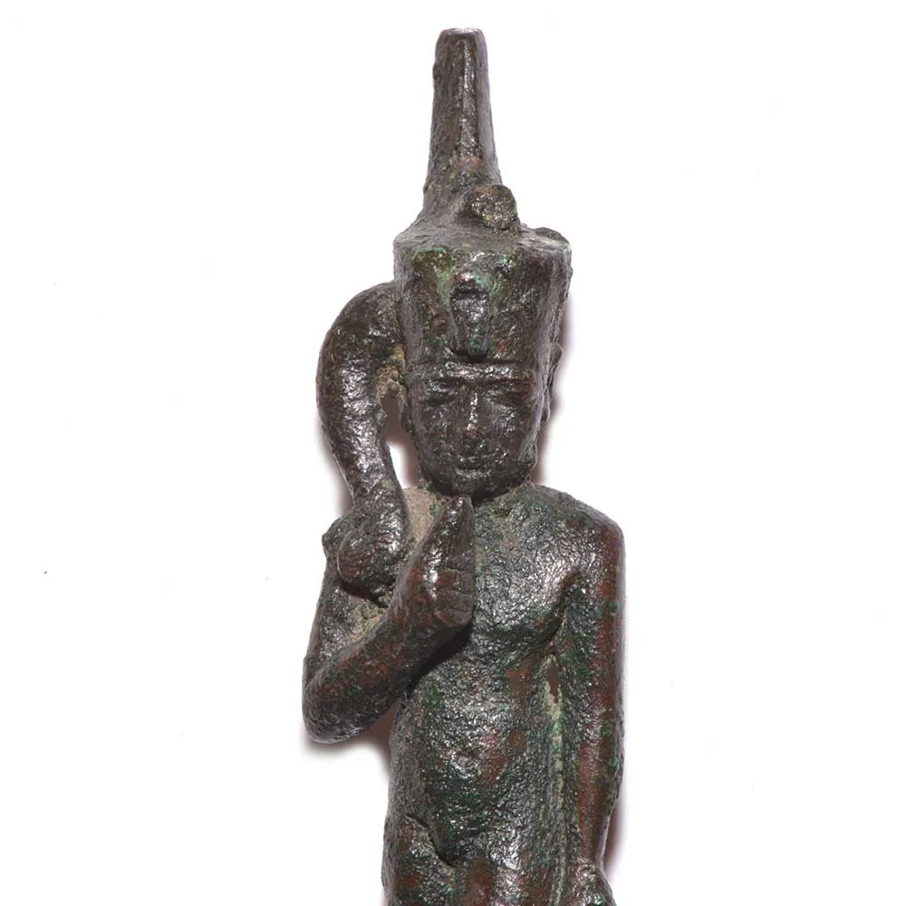 An Egyptian Bronze Figure of Harpokrates, Late Period ca. 664 - 552 BCE