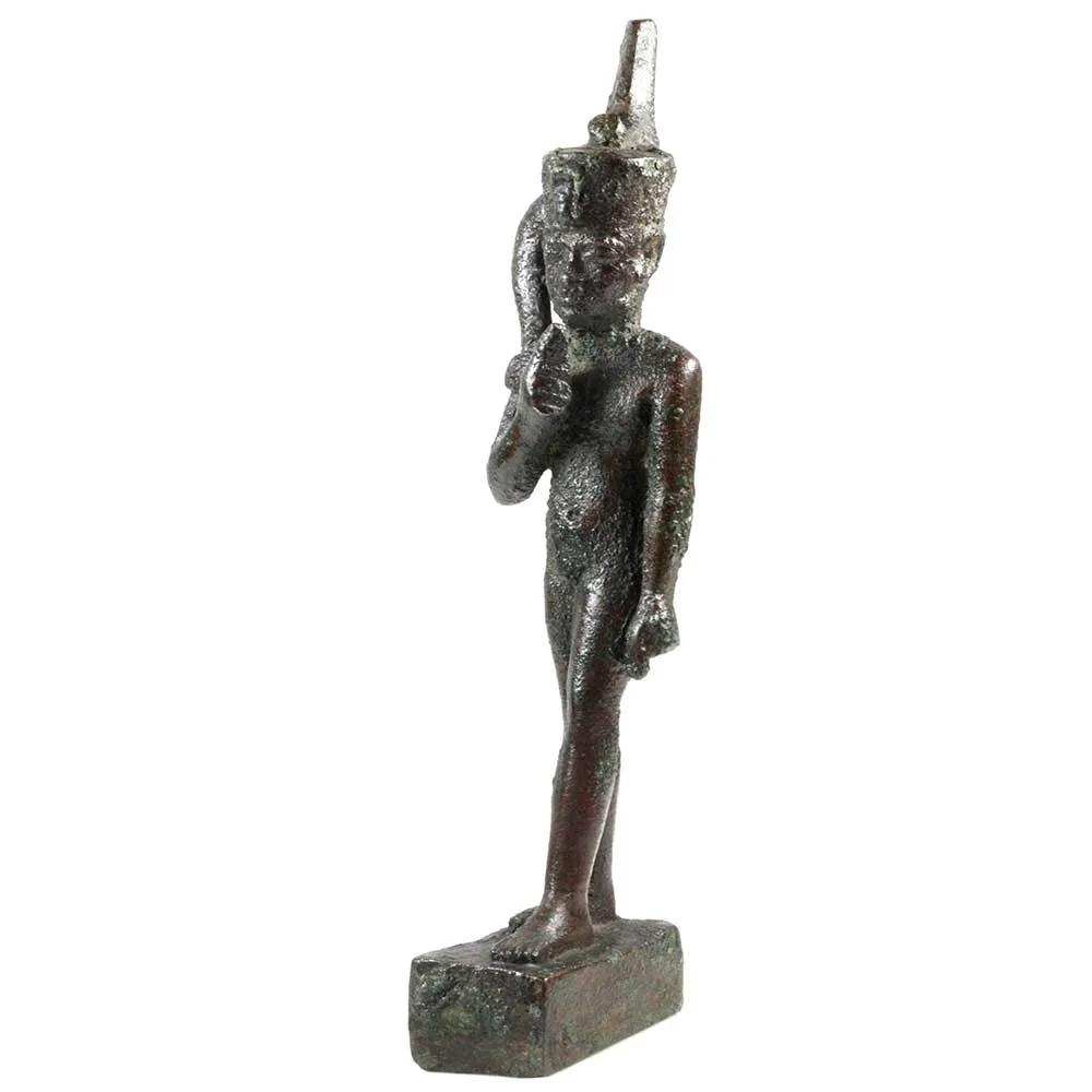 An Egyptian Bronze Figure of Harpokrates, Late Period ca. 664 - 552 BCE