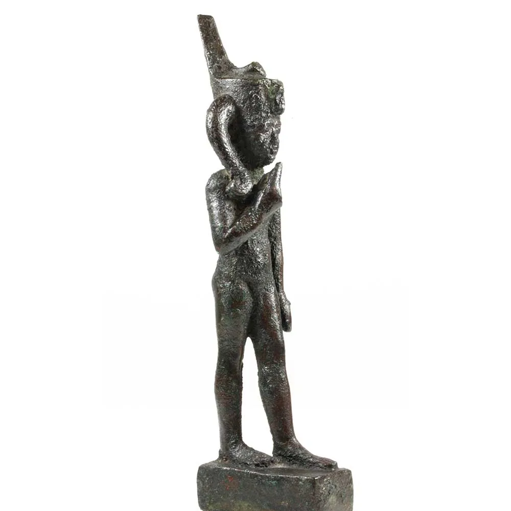 An Egyptian Bronze Figure of Harpokrates, Late Period ca. 664 - 552 BCE