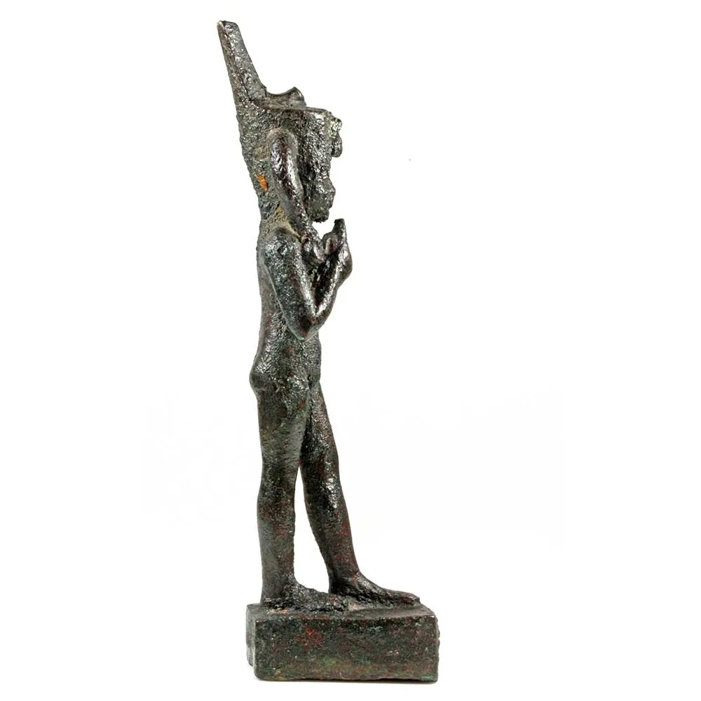 An Egyptian Bronze Figure of Harpokrates, Late Period ca. 664 - 552 BCE