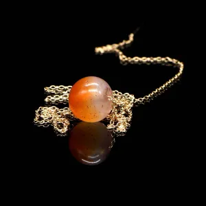 An Egyptian Carnelian Bead set as a pendant, Middle Kingdom, ca. 2017 - 1750 BCE