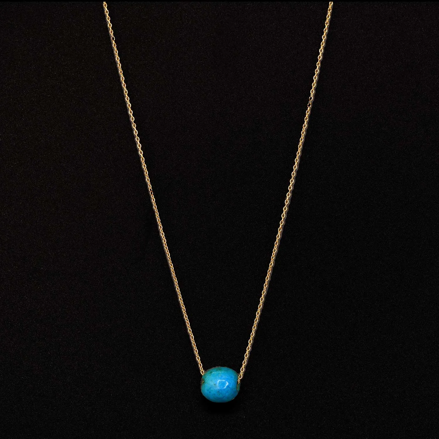 An Egyptian Faience Ball Bead Pendant, Middle Kingdom, ca. 2141 - 2122 BCE