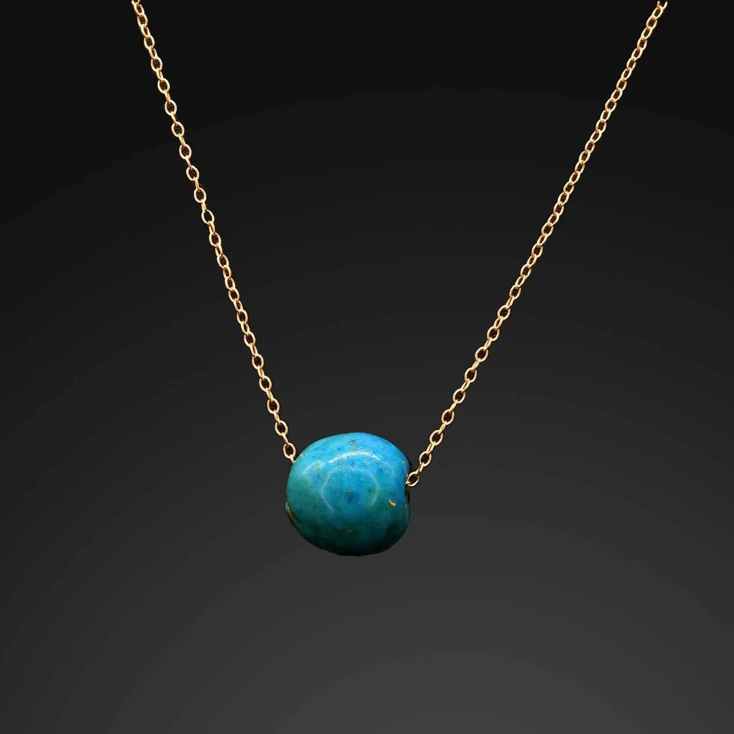 An Egyptian Faience Ball Bead Pendant, Middle Kingdom, ca. 2141 - 2122 BCE