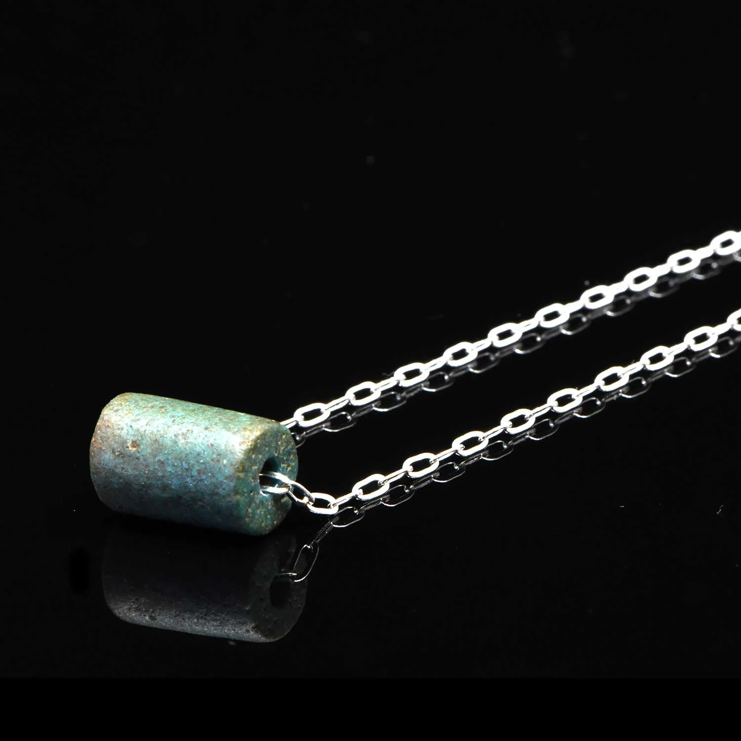 An Egyptian Faience Bead Pendant, Middle Kingdom, ca. 2141 - 2122 BCE