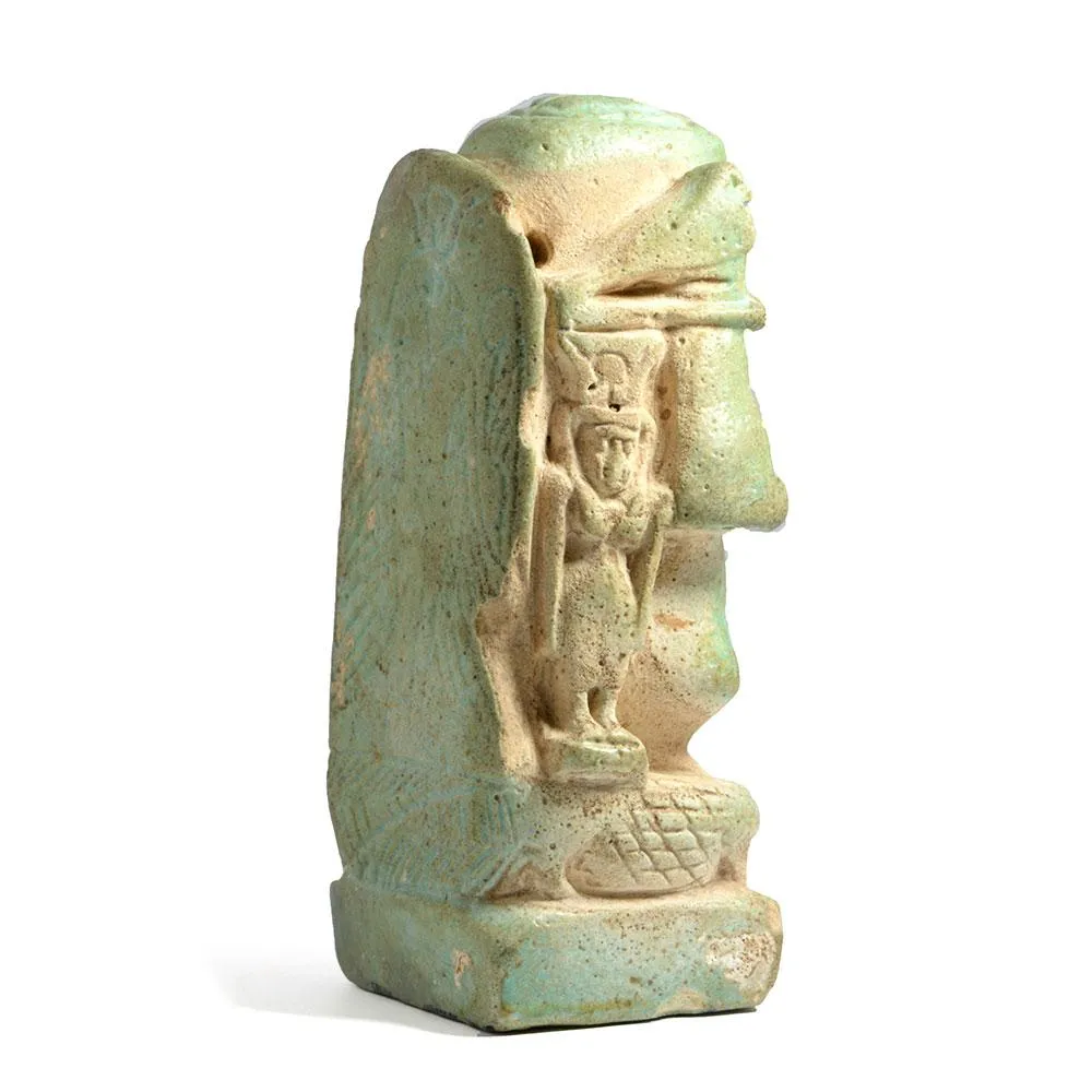 An Egyptian Faience Cippus, Late Period ca. 664-332 BCE