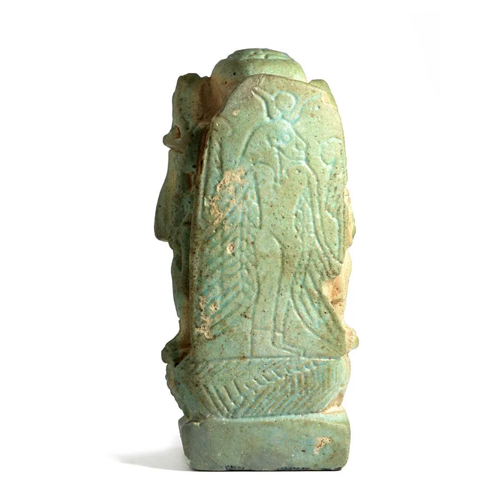 An Egyptian Faience Cippus, Late Period ca. 664-332 BCE