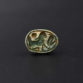 An Egyptian Glazed Steatite Scarab, New Kingdom, ca. 1550 - 1069 BCE
