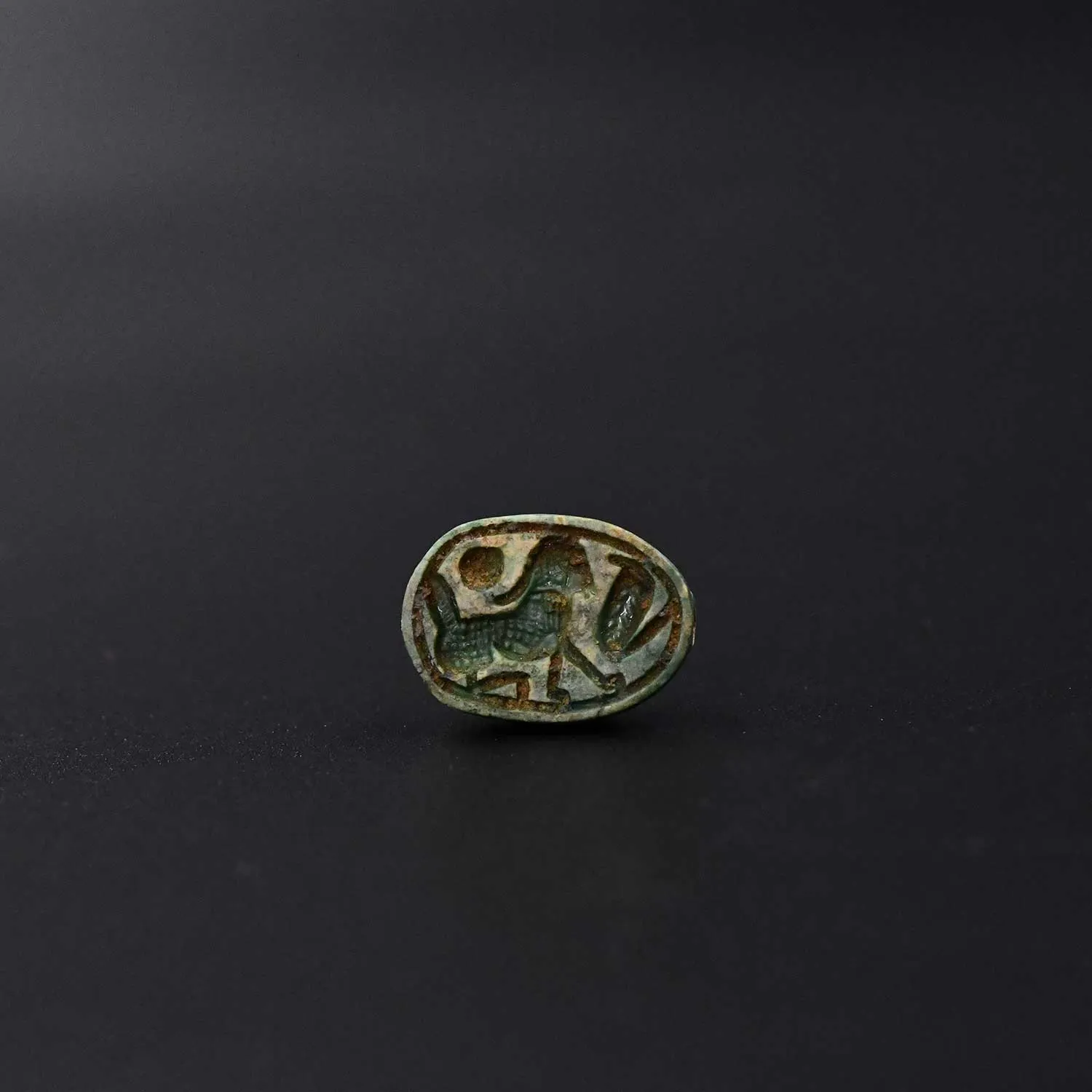 An Egyptian Glazed Steatite Scarab, New Kingdom, ca. 1550 - 1069 BCE