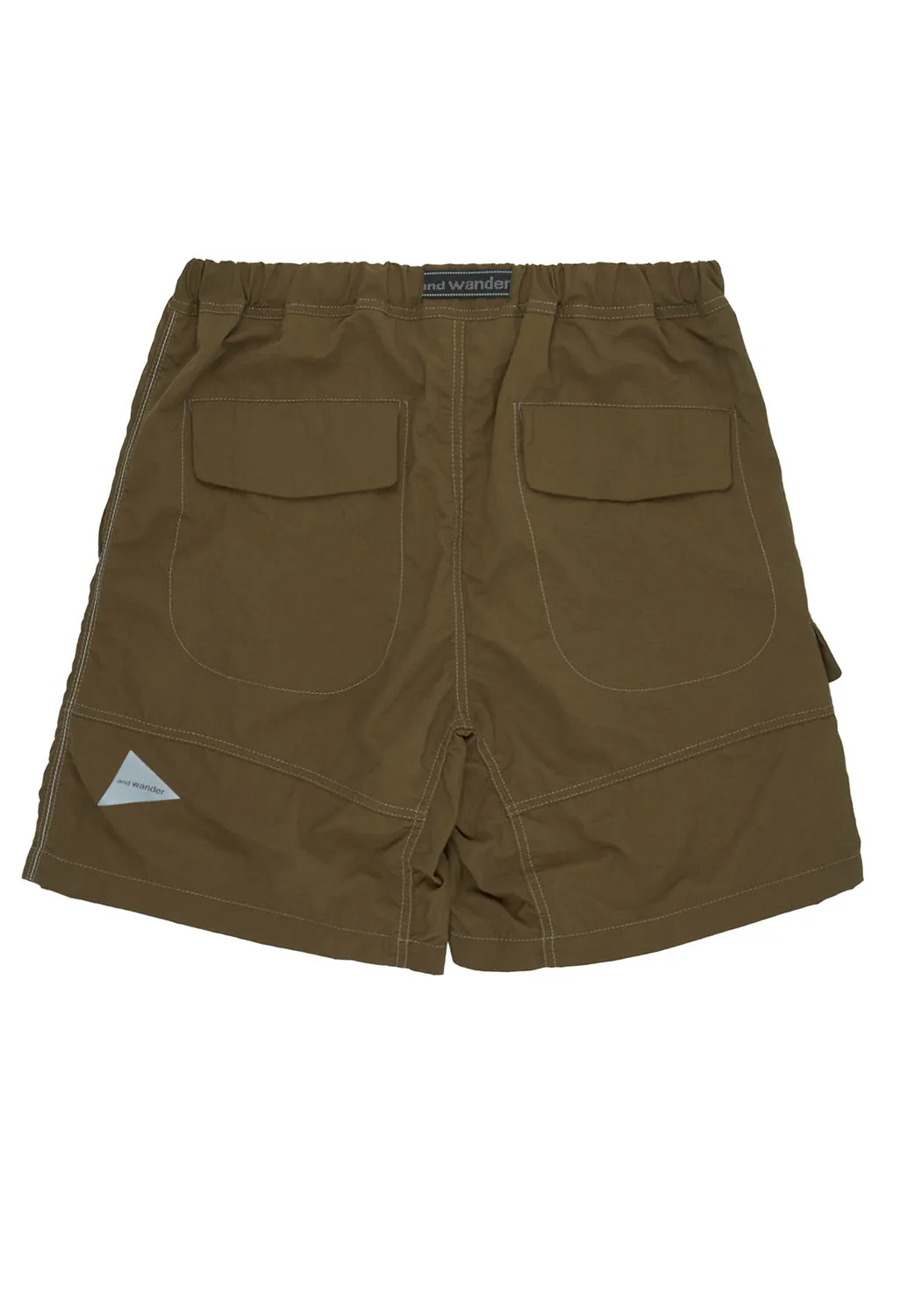 And Wander Men's Ny Taffeta Hiker Short Pants - Dark Khaki