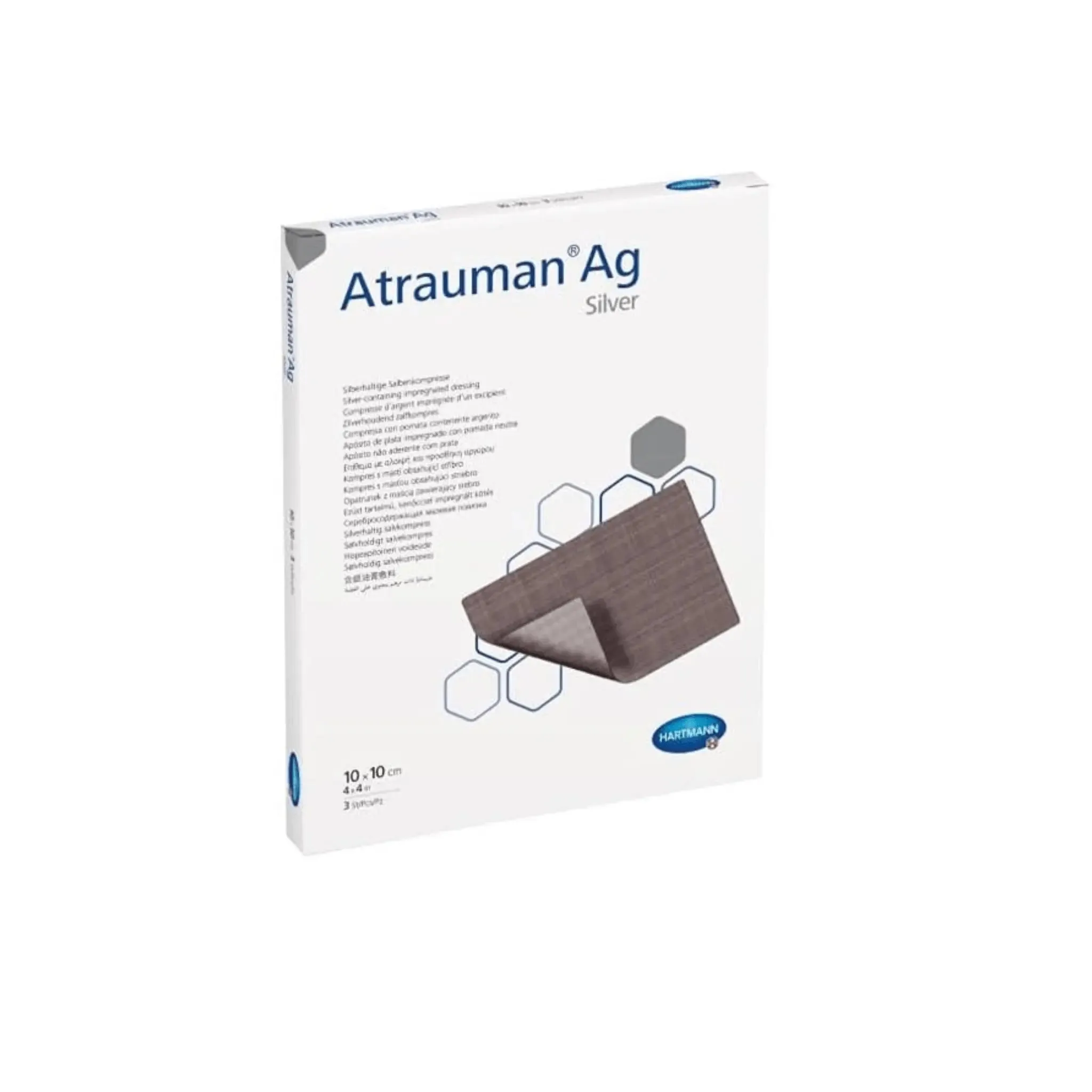 Atrauman Ag Silver Dressings-10x10cm 10 Dressings