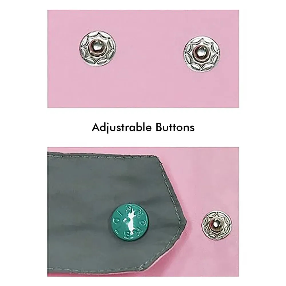 Baby Pink Rabbit Theme All Over Jumpsuit / Playsuit Raincoat for Kids