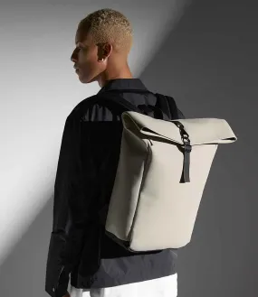 BagBase - Matte PU Roll-Top Backpack