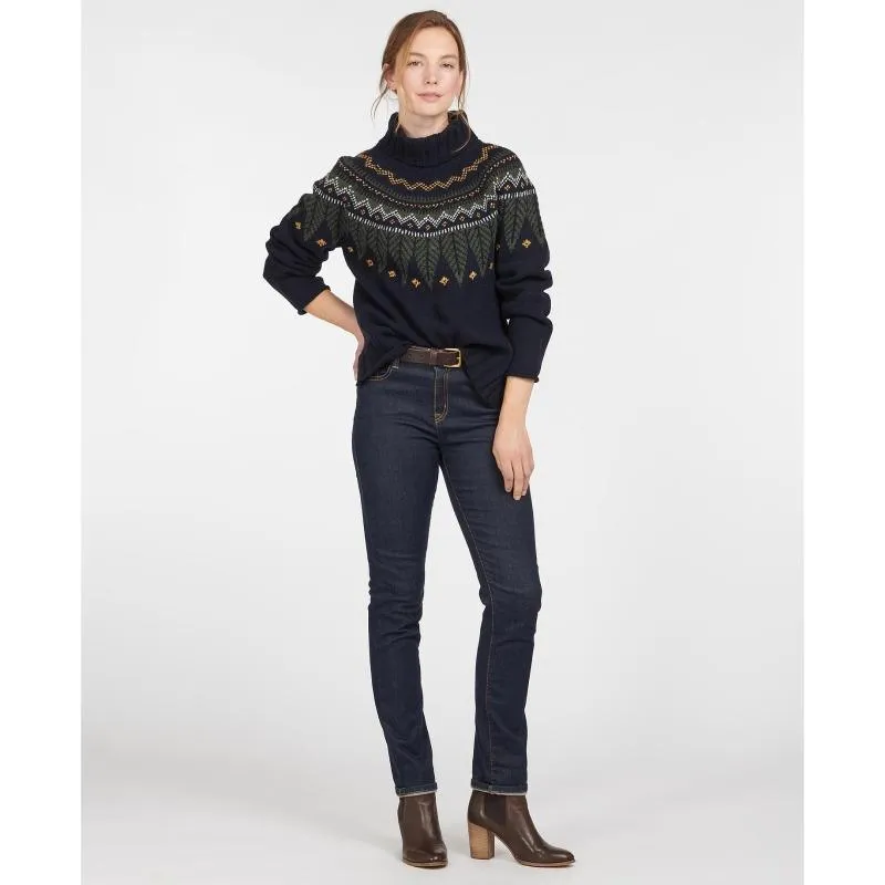 Barbour Hebden Ladies Knit - Navy