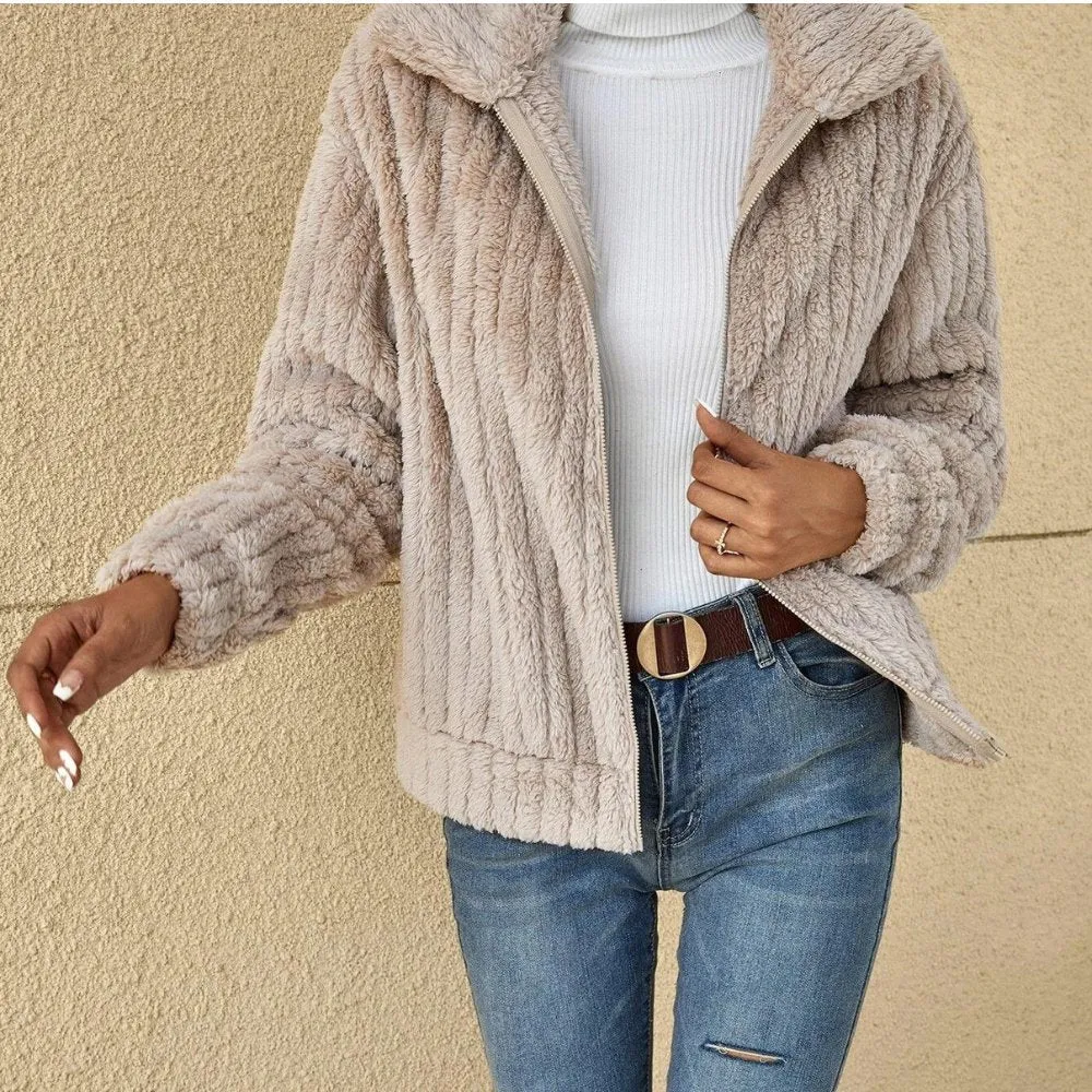 Beverly - Casual Plush Cardigan