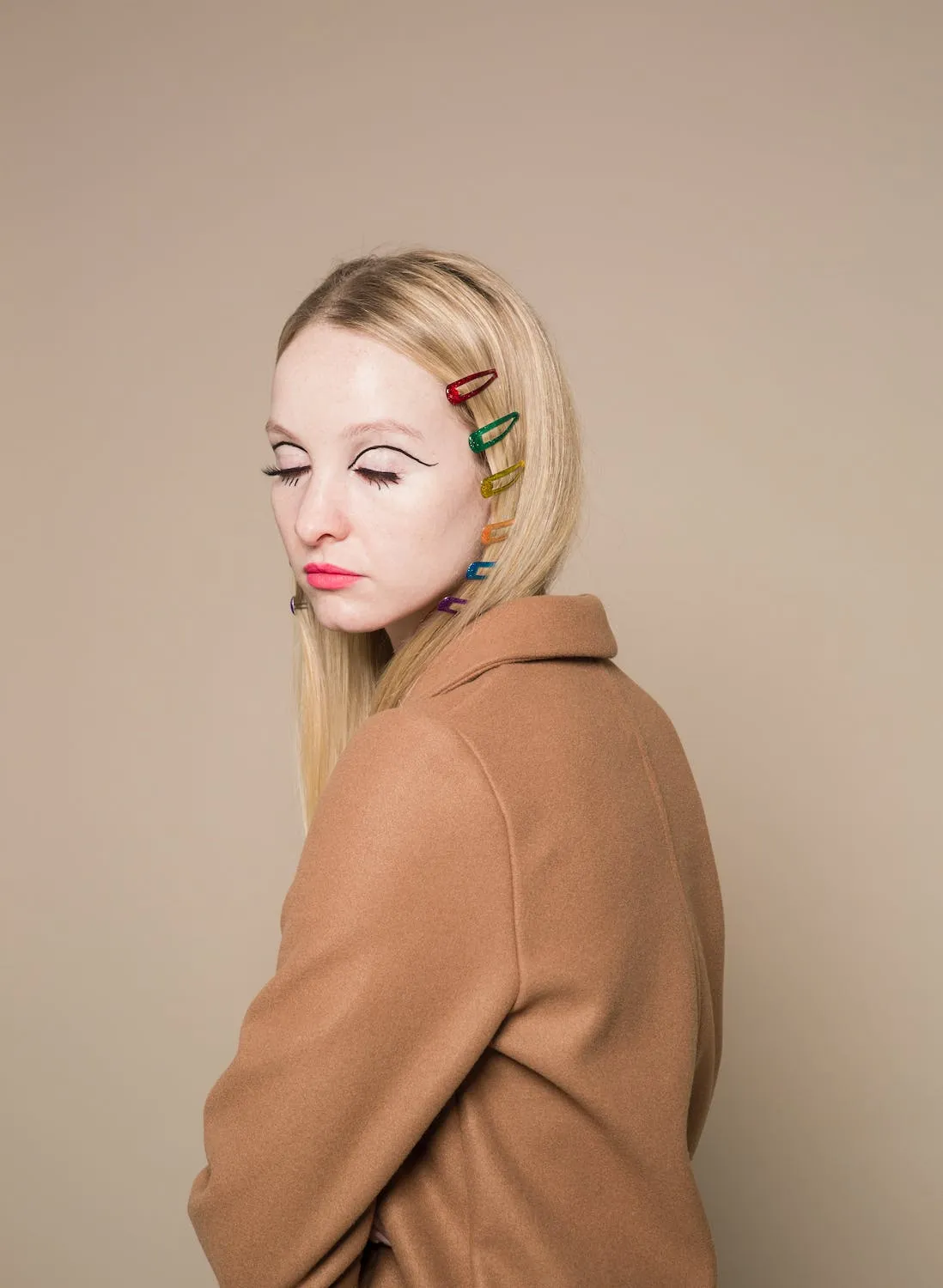 Blend Camel Notch Lapel Mid-Long Coat