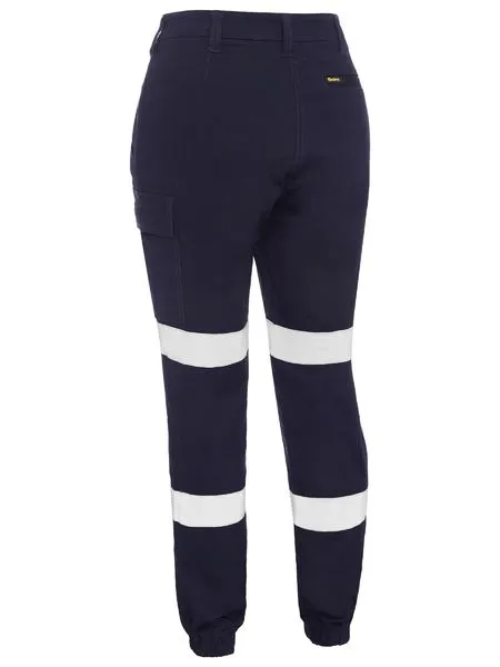 BPL6028T BISLEY WOMEN'S TAPED COTTON CARGO CUFFED PANTS
