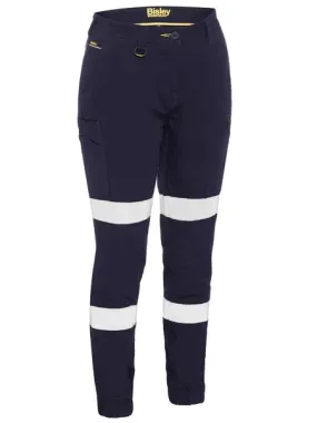 BPL6028T BISLEY WOMEN'S TAPED COTTON CARGO CUFFED PANTS