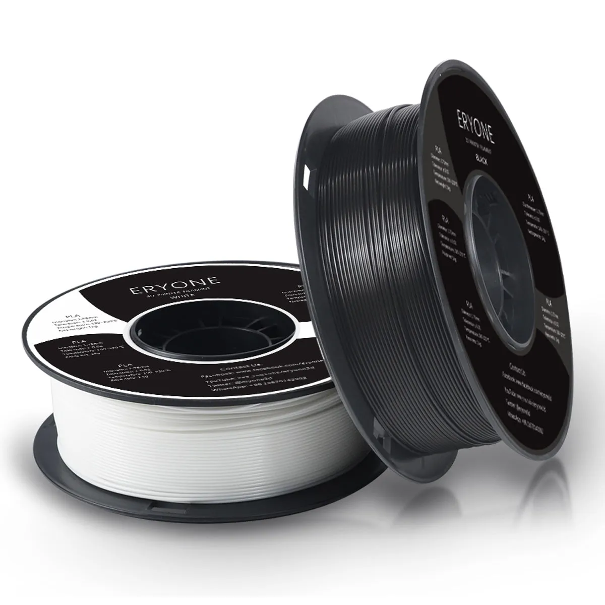 Bundle Sale- ERYONE PLA&Carbon Fiber PLA 3D Filament 1kg  FREE SHIPPING(MOQ:10 rolls,can mix color)