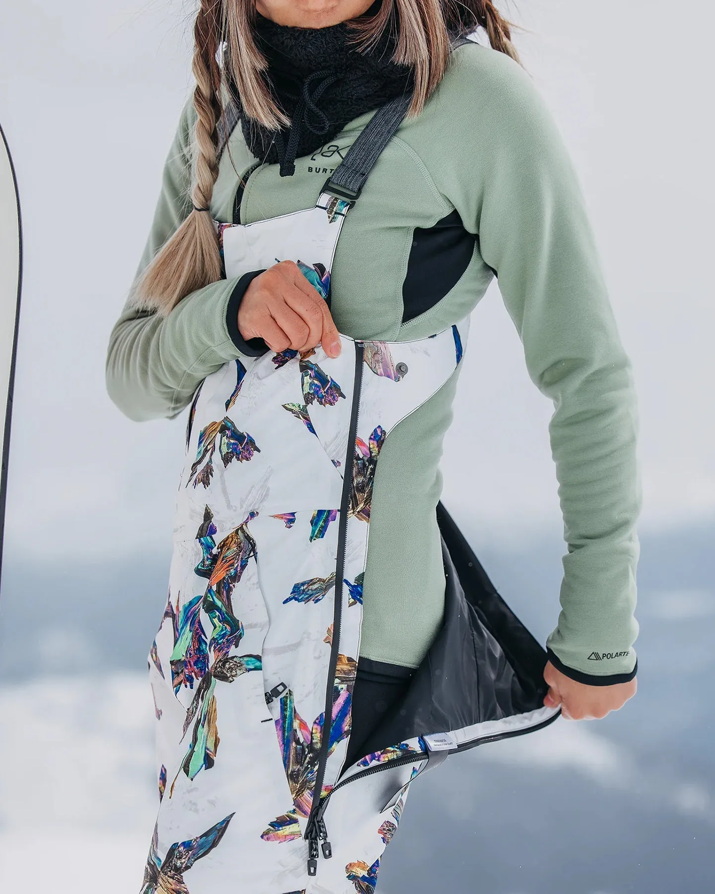 Burton Women's [ak]® Kimmy Gore-Tex 2L Bib Snow Pants - Stout White Crystals