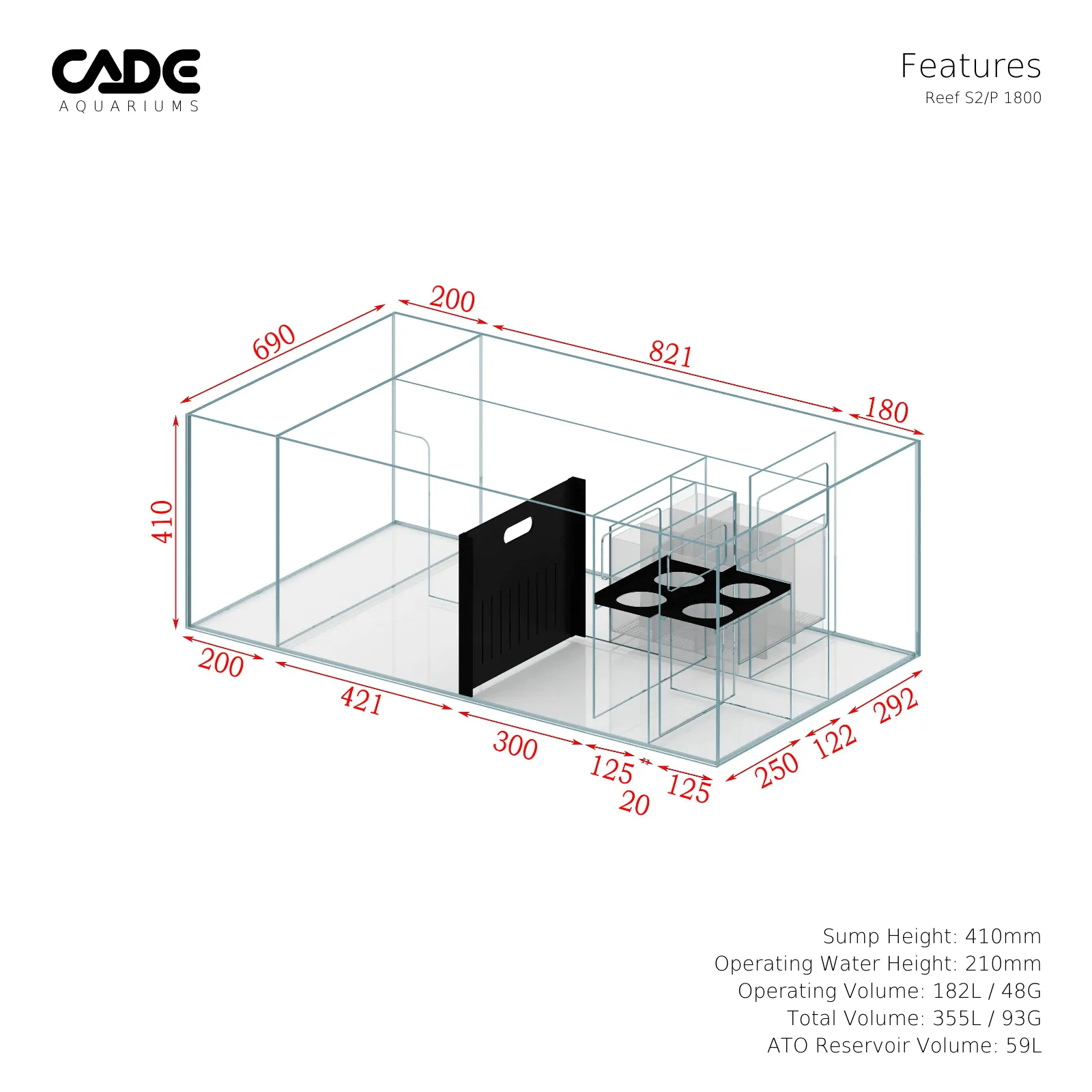 Cade Reef S2/P 1800
