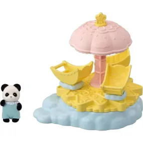 Calico Critters Baby Star Carousel Playset with Panda Figure Included