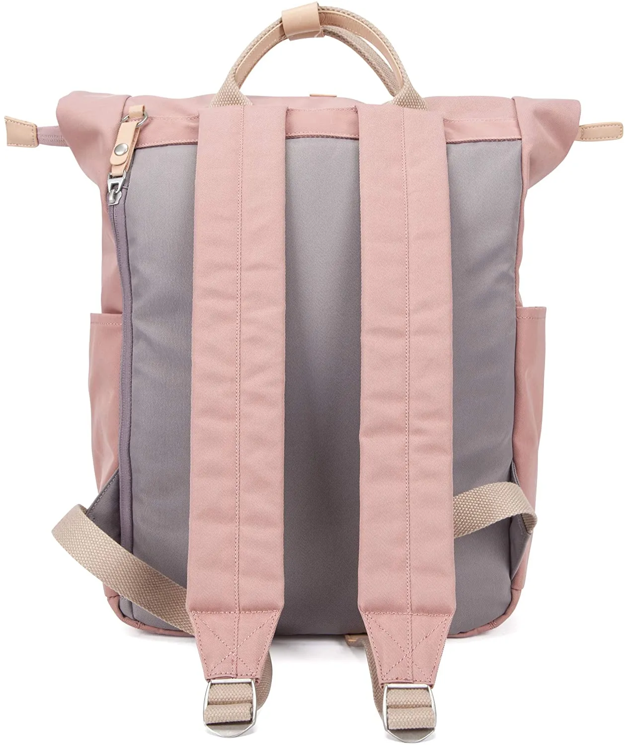 Canary Wharf Backpack - Pink with Grey